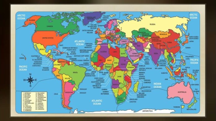 world map