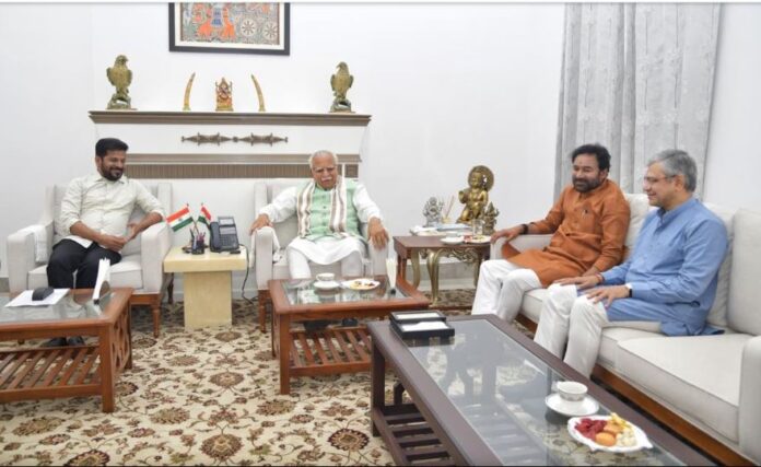 revanth meet khattar