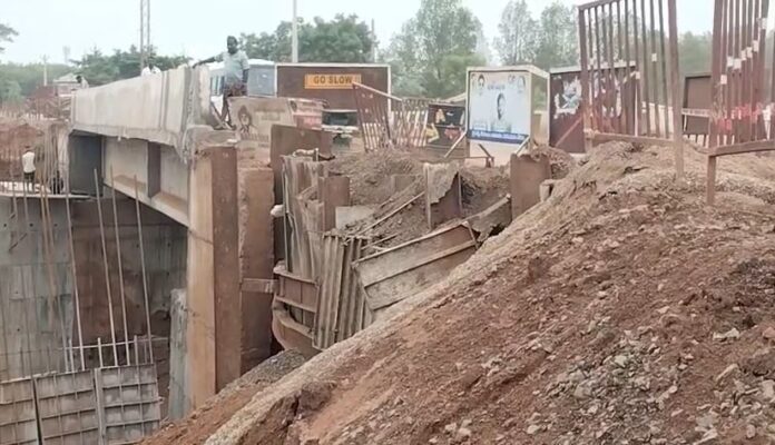 mallampally bridge in danger